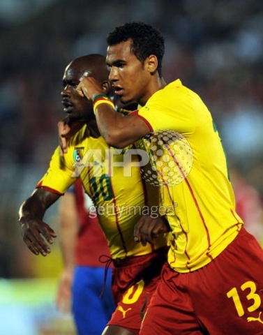 Match amical Cameroun Serbie 05 Juin 2010 ; Choupo Moting et Emana
