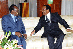 Paul Biya reoit Idriss Dby