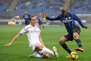 Samuel Eto'o et l'Inter ont battu la Fiorentina 1  0