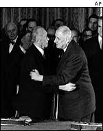 De Gaulle et Adenauer