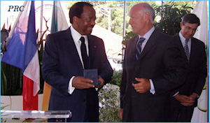 Paul Biya et le maire de La Baule