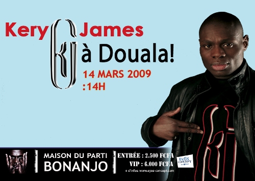 Kery James en concert  la maison du parti de Douala