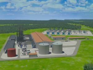 La maquette de la centrale  gaz de Kribi