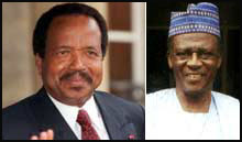 Biya et Fru Ndi, deux leaders...