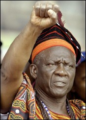 John Fru Ndi, principal leader de l'opposition camerounaise