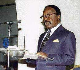 Le prsident gabonais Omar Bongo