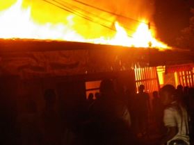 Un incendie a ravag un quartier  Etoug Eb  Yaound, au Cameroun