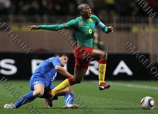 Cameroun  Italie 03 F�vrier 2010 ; Samuel Eto'o
