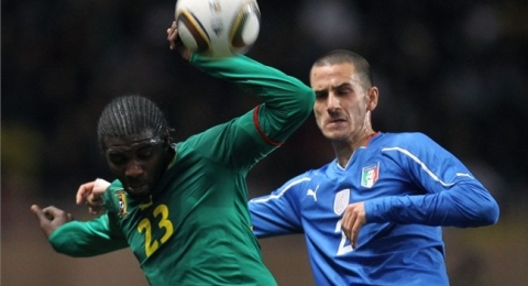 Cameroun Italie 03 F�vrier 2010 ; Dorge Kouemaha (2)