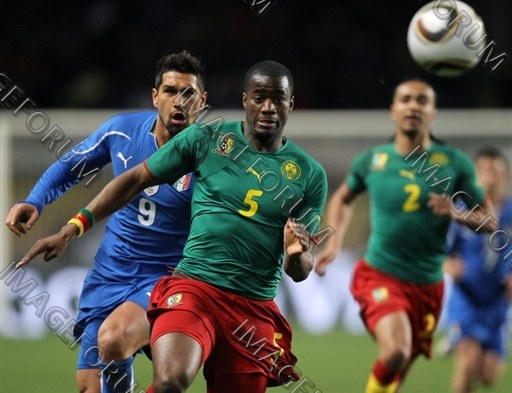 Cameroun Italie 03 F�vrier 2010 ; S�bastien Bassong