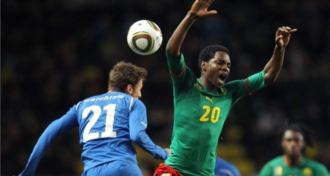 Cameroun Italie 03 F�vrier 2010 ; Georges Mandjeck