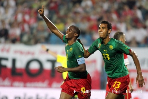 Amical Cameroun Pologne en images ; Eto'o et Choupo Moting c�l�brent le but