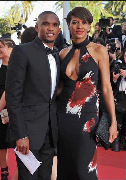 Samuel Eto'o et sa femme au festival de Cannes