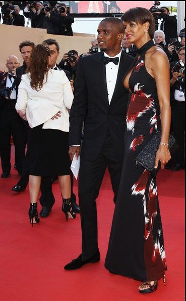 Samuel Eto'o et sa femme au festival de Cannes