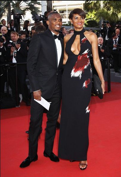 Samuel Eto'o et sa femme au festival de Cannes