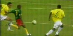But d'Eto'o contre le Brésil, Coupe des confédérations