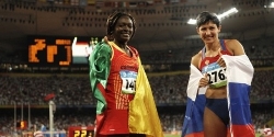 La victoire de Francoise Mbango aux jeux de Pékin 2008