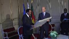 Rception de Paul Biya  Bordeaux