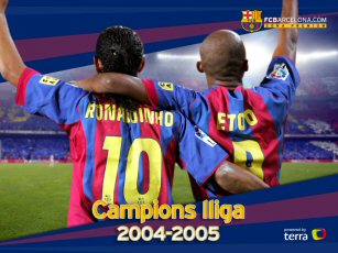 Eto'o et Ronaldinho, qui ont  deux affol les dfenses cette anne