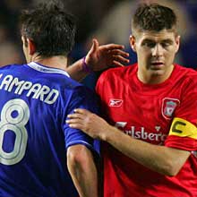 Lampard, auteur d'une saison magnifique avec Chelsea, et Gerrard d'une somptueuse ligue des champions, suivent Ronnie