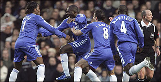 Geremi marque et Chelsea gagne