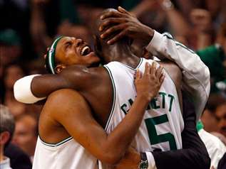 La joie des Boston Celtics
