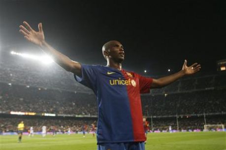 Eto'o a frapp trs fort hier