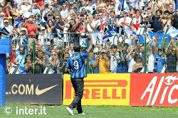 Eto'o face au public
