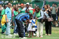 Eto'o et quelques fans camerounais