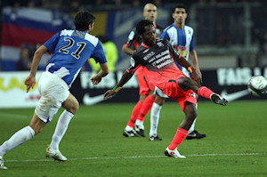 Jean II Makoun, lors du match Grenoble - Lyon