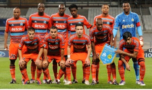 Nkoulou et Marseille avant le coup d'envoi face  Dortmund