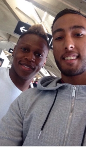 Clinton Njie  l'aroport en direction de Londres