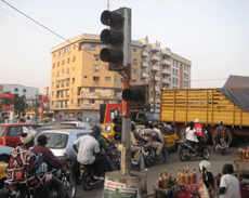 Les feux non fonctionnels  Douala causent d'normes embouteillages