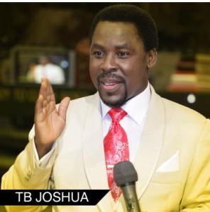 Le pasteur TB Joshua en pleine prdication