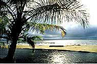 vue sur la plage de kribi