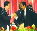 Paul Biya et le prsident chinois