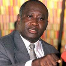 Le Prsident ivoirien Laurent Gbagbo