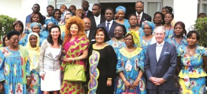 Lors de l'adhsion de Sylvia Bongo Ondimba  Synergies africaines contre le sida et les souffrances