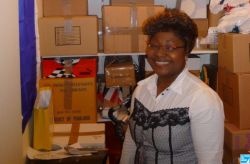 Sarah Abomo Lene, pr�sidente de l'association Cri du Coeur
