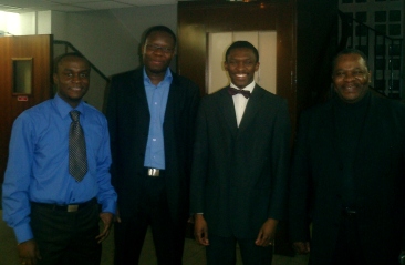 Alain Enam (SG),Dario Tongue (trsorier), Emile Boyogueno (prsident) et M. Ahanda