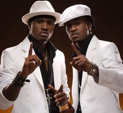 Les deux membres du groupe nigrian P Square