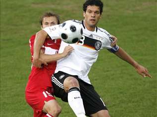 Ballack n'a pas brill dans le jeu comme lors des matchs prcdents