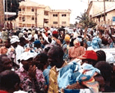 Manifestations des intrimaires de la Camtel  Douala