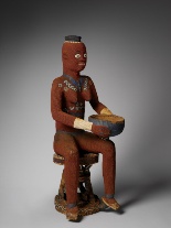 Une statue royale Camerounaise au Quai Branly