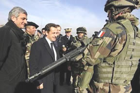 Nicolas Sarkozy et Herv Morin