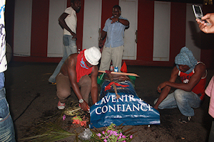 Cercueil symbolique pour Ali Bongo