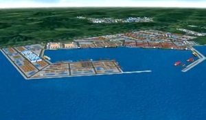 Une maquette du port de Kribi