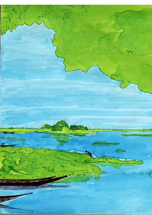 Ballade sur le Wouri, par Jolle Esso