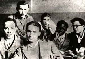 Senghor en 1931 au lyce Louis Le Grand (au premier plan George Pompidou) 