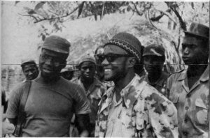 Nino Vieira, un des fondateurs du paigc en compagnie d'Amilcar Cabral 